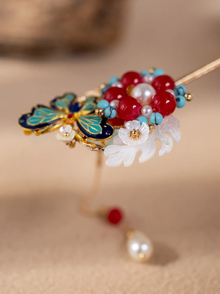 Classical Hanfu Hairpin Butterfly Delicate Hair Accessories