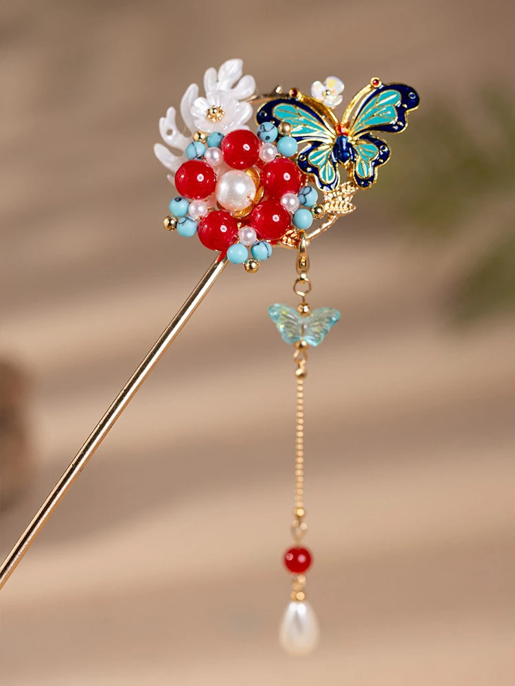 Classical Hanfu Hairpin Butterfly Delicate Hair Accessories