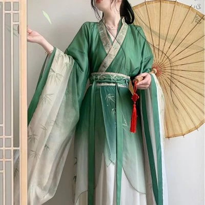 Wei Jin Style Hanfu Big Sleeve Shirt Martial Arts Style