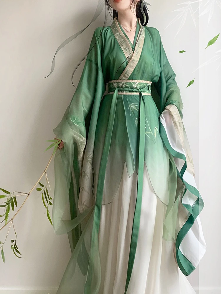 Wei Jin Style Hanfu Big Sleeve Shirt Martial Arts Style