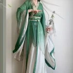 Wei Jin Style Hanfu Big Sleeve Shirt Martial Arts Style