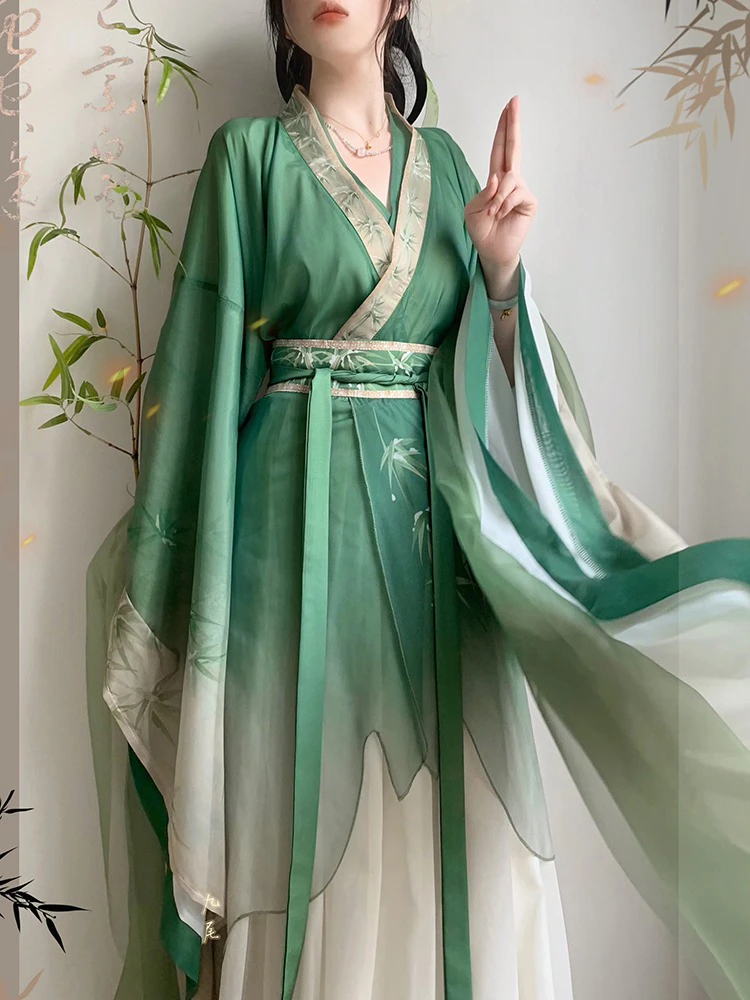 Wei Jin Style Hanfu Big Sleeve Shirt Martial Arts Style