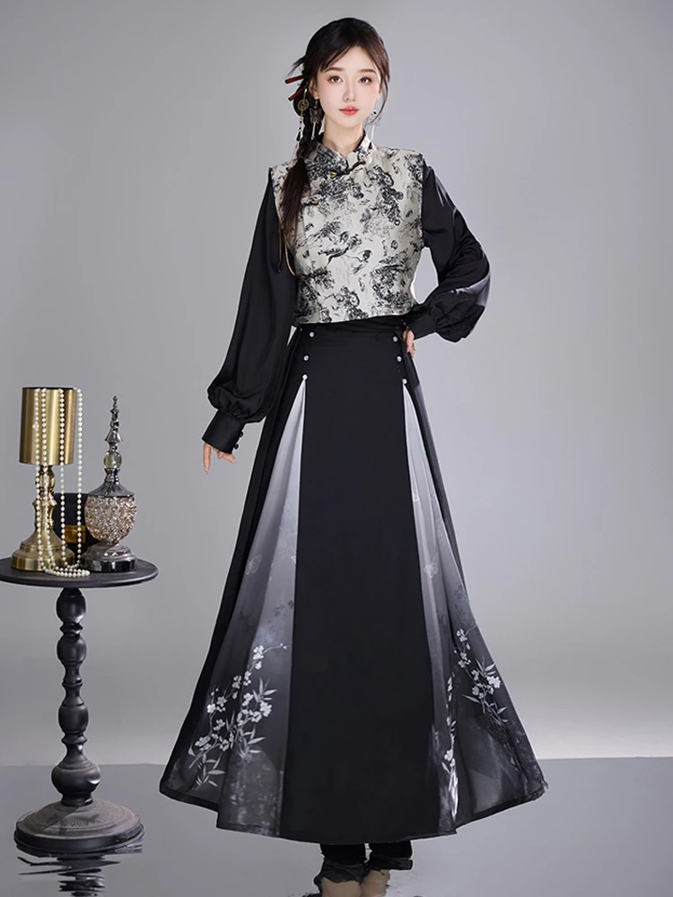 FasFashion Hanfu Ladies Spring Daily Han Element Ink Stylehion-Hanfu-Ladies-Spring-Daily-Han-Element-Ink-Style-3