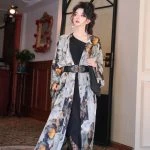 Fashion Tang Dynasty Round Collar Robe Women's Hanfu Gowns