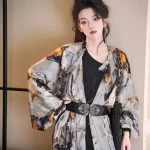 Fashion Tang Dynasty Round Collar Robe Women's Hanfu Gowns