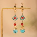 Hanfu Earrings Lucky Cloud Cheongsam Vintage Ear Accessories