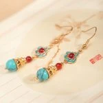 Hanfu Earrings Lucky Cloud Cheongsam Vintage Ear Accessories