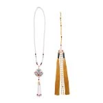 Hanfu Ma Mian Dress Accessories Yingluo Long Tassel Necklace