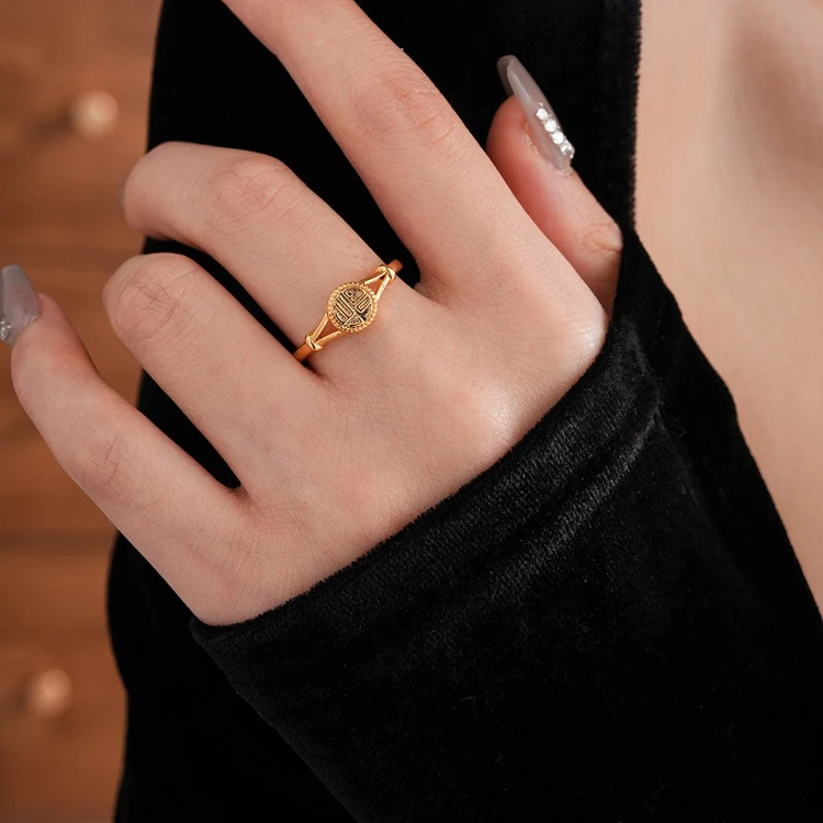 Niche Ring Blessing Women's Unique Adjustable Hand Jewellery