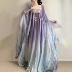 Purple Hanfu Women Tang Hezi Dress Spring Skirt