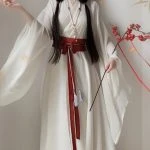 Wuxia Hanfu Wei Jin Style Red Dance Skirt