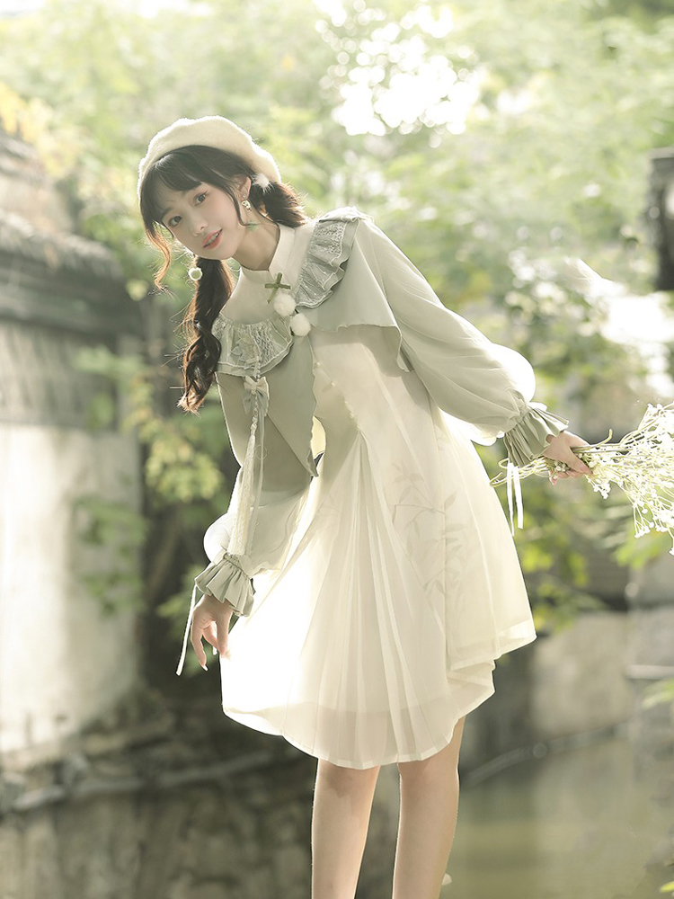 Spring Women Daily Short Dress Han Element Fashion Dresses