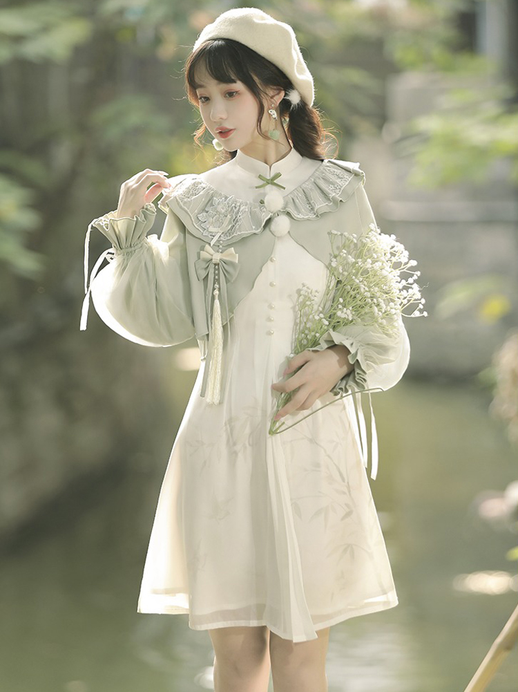 Spring Women Daily Short Dress Han Element Fashion Dresses