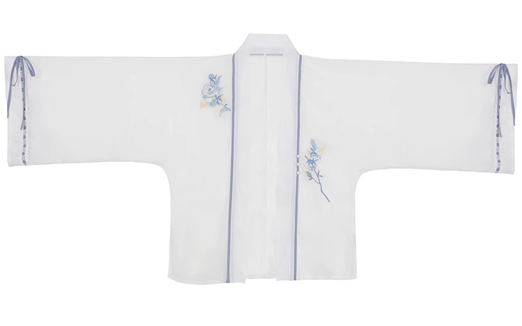 Summer Women Chinese Fashion Hanfu Blue Dress 