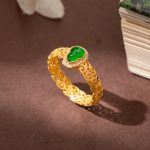 Women Gold Gourd Ring Designer Ring Fashion Jewelry