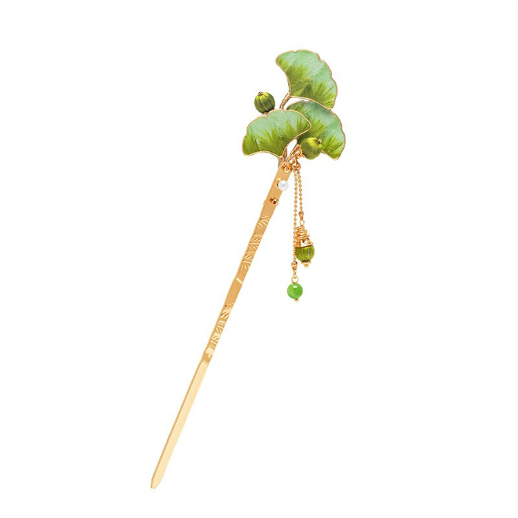 Hanfu Headdress Ginkgo Hairpin Cheongsam Tassel Accessories