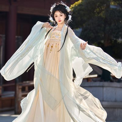 Ladies Hanfu Hezi Qun Solid Color Summer Cosplay Costume