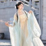 Ladies Hanfu Hezi Qun Solid Color Summer Cosplay Costume