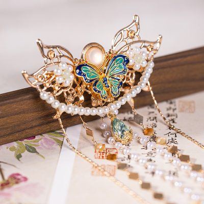 Long Tassel Hanfu Hairpin Butterfly Vintage Hair Accessories