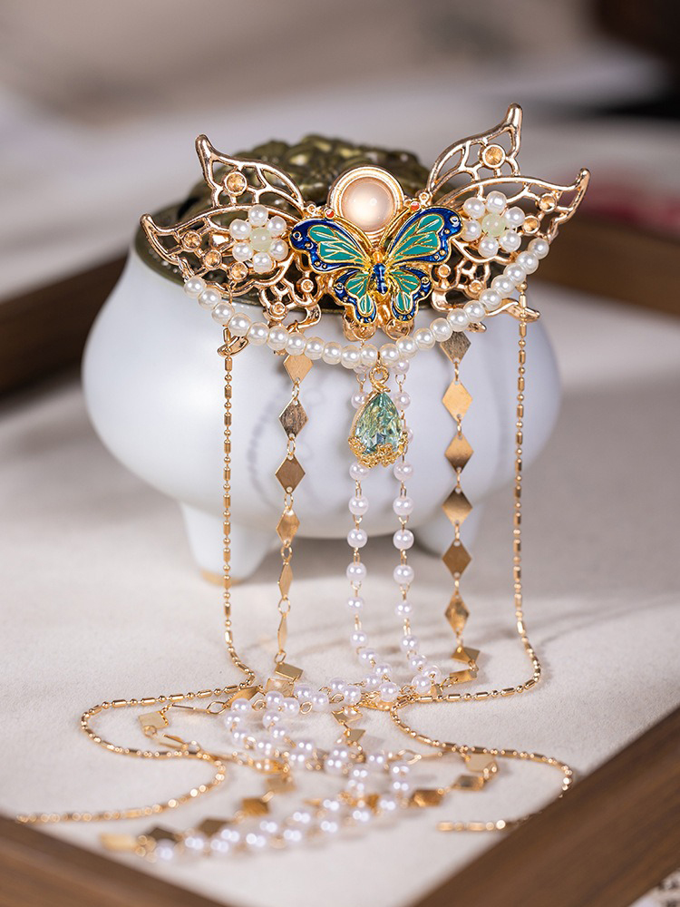 Long Tassel Hanfu Hairpin Butterfly Vintage Hair Accessories