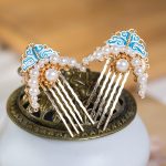 Ming Dynasty Hanfu Hairpin Ladies Pearl Hair Comb