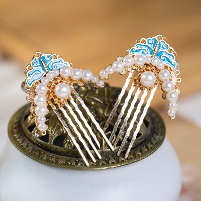 Ming Dynasty Hanfu Hairpin Ladies Pearl Hair Comb
