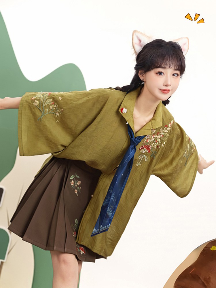 Ming Hanfu Fashion Sets Ma Mian Skirt Summer Suit