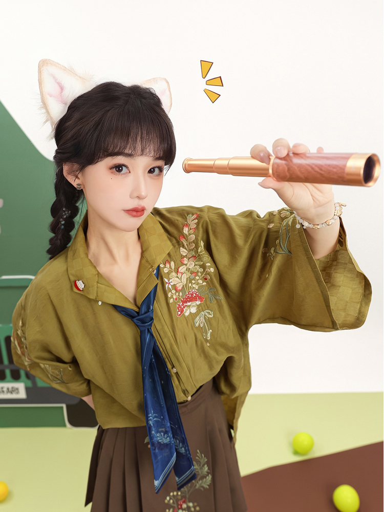 Ming Hanfu Fashion Sets Ma Mian Skirt Summer Suit