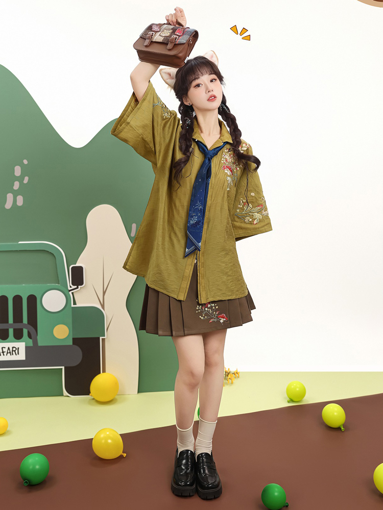 Ming Hanfu Fashion Sets Ma Mian Skirt Summer Suit
