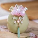 Pink Lotus Tassel Fairy Ancient Style Charm Hanfu Waist Accessories