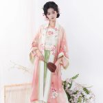 Summer Women Song Hanfu Fairy Daily Pink Set