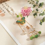 Vintage Cheongsam Pendant New Pendant Hanfu Butterfly Tassel