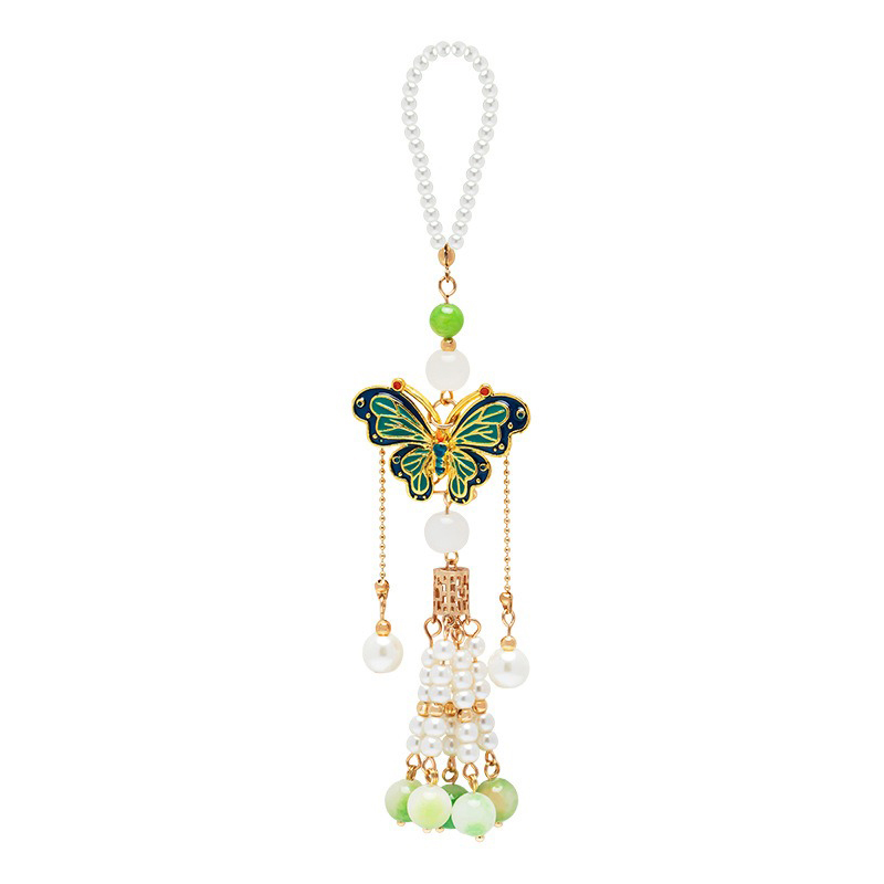Vintage Cheongsam Pendant New Pendant Hanfu Butterfly Tassel