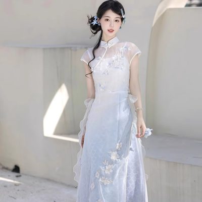 Women Classical Dress Han Element Daily Commuter Set