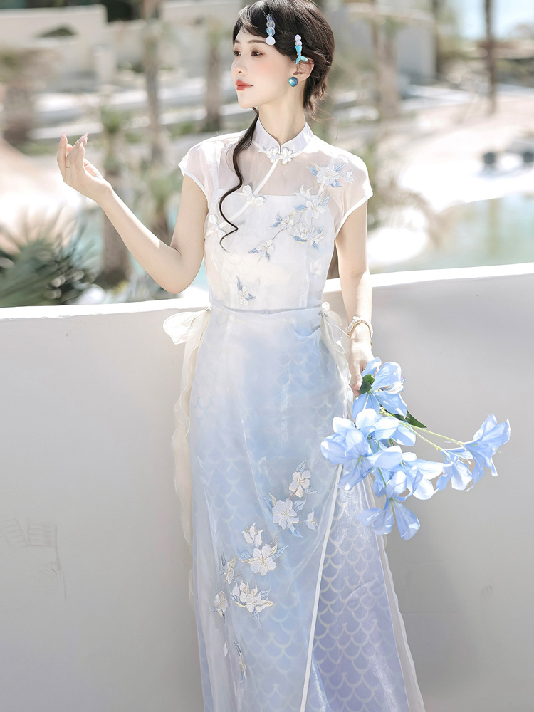 Women Classical Dress Han Element Daily Commuter Set