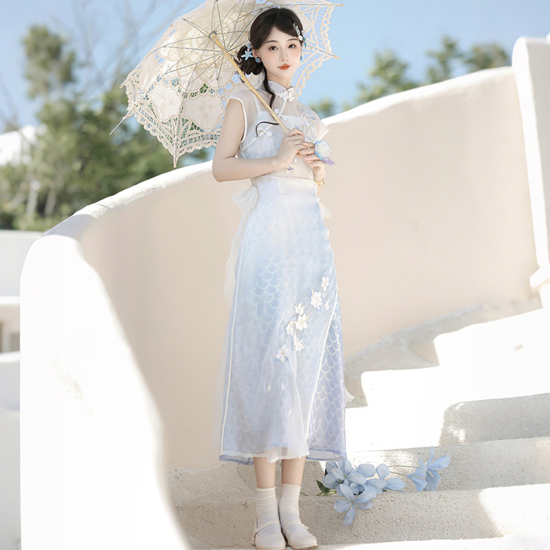 Women Classical Dress Han Element Daily Commuter Set