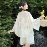 Women Qiyao Hanfu Pink Tang Summer Casual Skirt