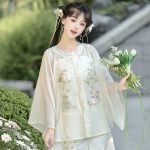 Women Qiyao Hanfu Pink Tang Summer Casual Skirt