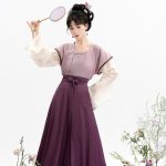 Women Summer Hanfu Simple Solid Color Han Element Daily Vintage