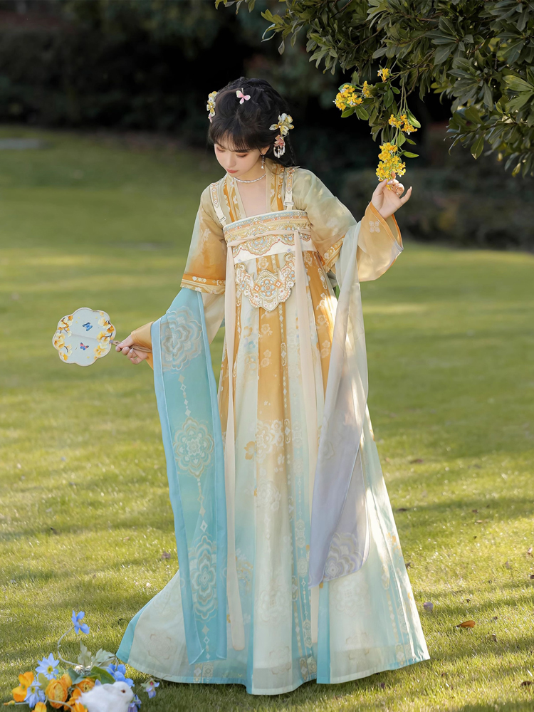 2025 New Tang Dynasty Hanfu Qixiong Shanqun Fairy Girl Long Dress