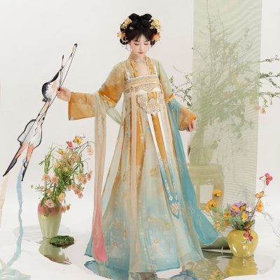 2025 New Tang Dynasty Hanfu Qixiong Shanqun Fairy Girl Long Dress