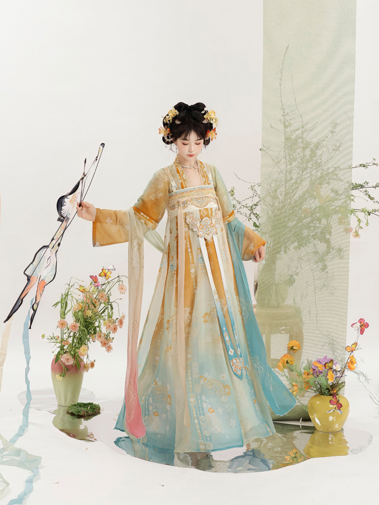 2025 New Tang Dynasty Hanfu Qixiong Shanqun Fairy Girl Long Dress