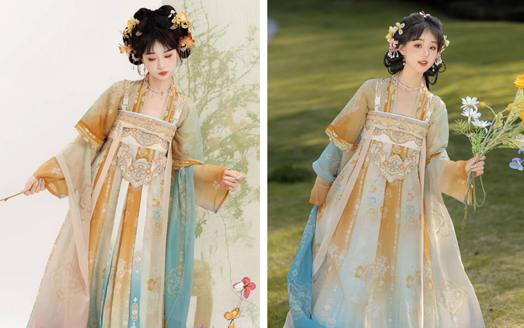 2025 New Tang Dynasty Hanfu Qixiong Shanqun Fairy Girl Long Dress
