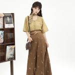 Fashion Hanfu Women Daily Commuter Dress Tang Dynasty Style