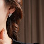 Women Hanfu Peace Lock Earrings Cloud Vintage Jewelry Cheongsam Accessories