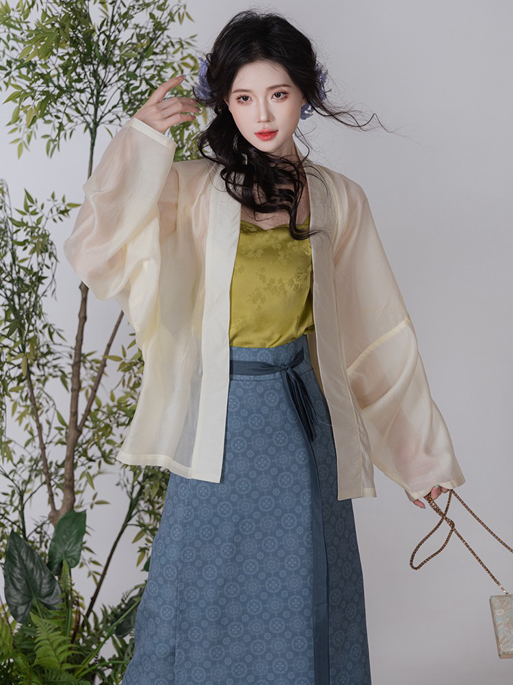 Women Summer Song Dynasty Hanfu Daily Fashion Set