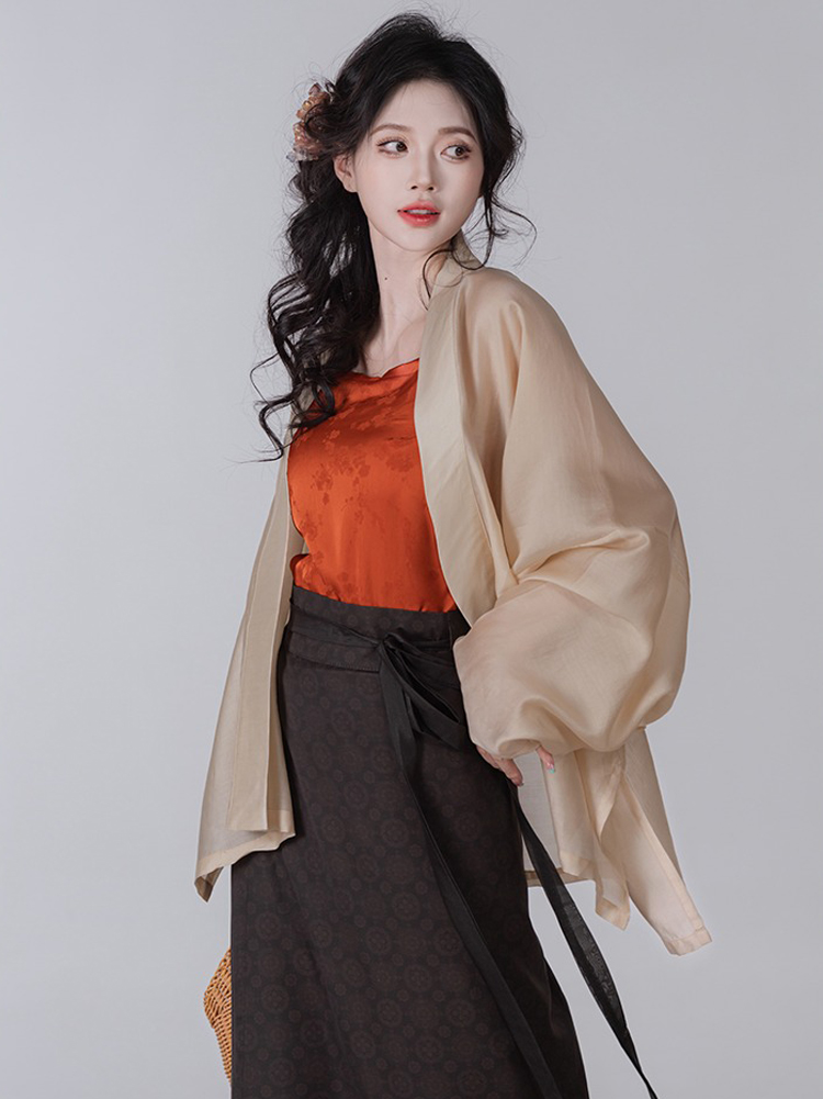 Women Summer Song Dynasty Hanfu Daily Fashion Set