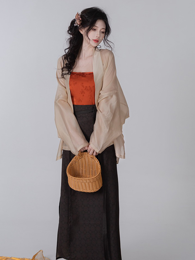 Women Summer Song Dynasty Hanfu Daily Fashion Set