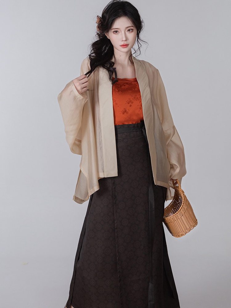 Women Summer Song Dynasty Hanfu Daily Fashion Set
