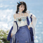 Fashionable Hanfu Ming Dynasty Mamian Skirt Unique Niche Clothing for Summer